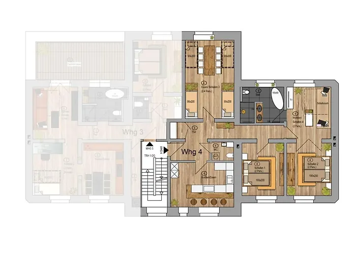 Wohnen Im Schloss - Alter Bahnhof Von דירה